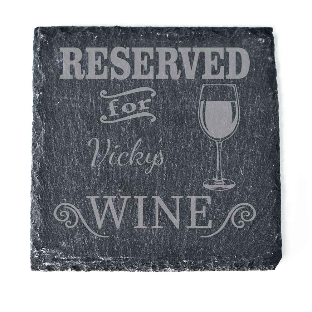 Personalised Wine Slate Coaster - Click Image to Close