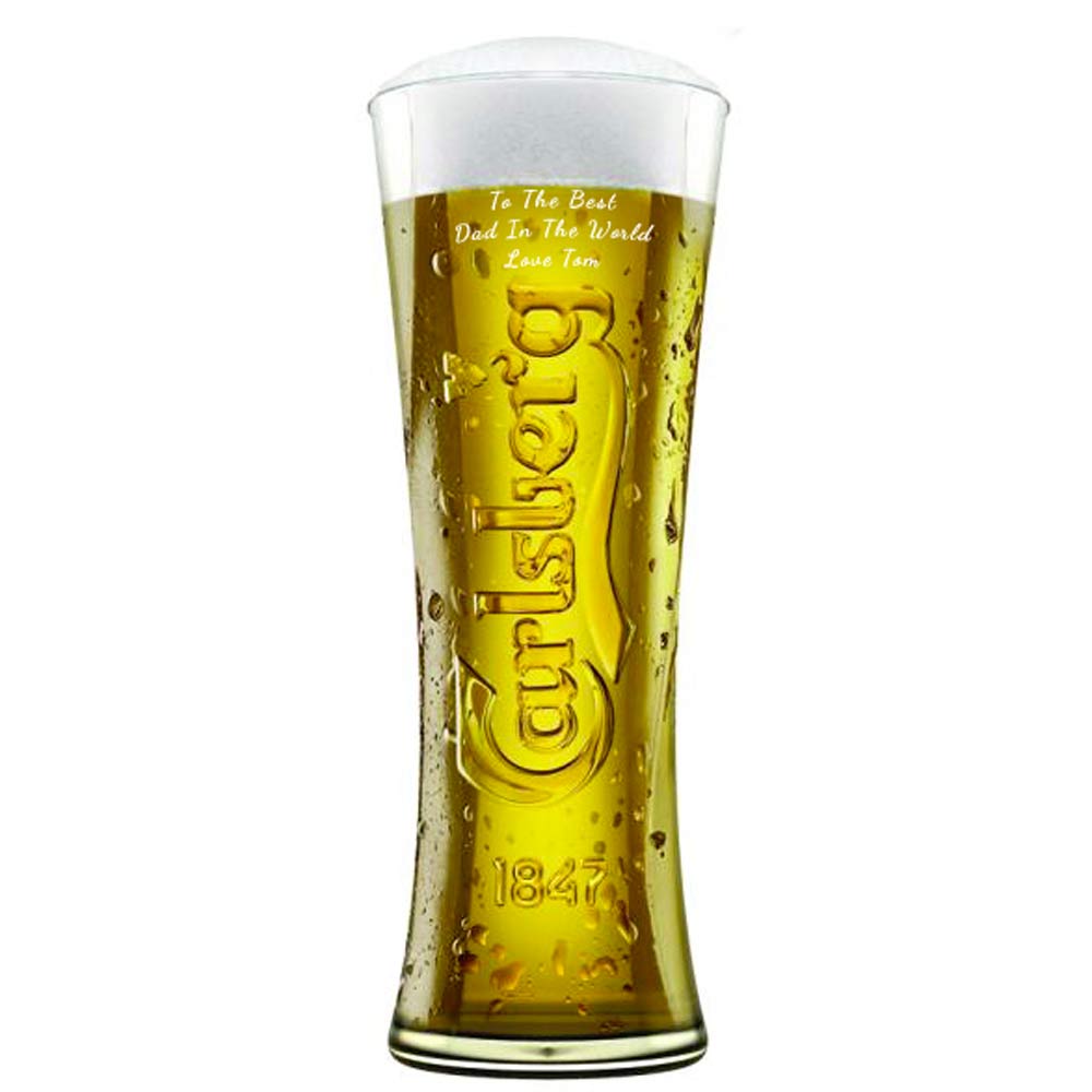 Personalised Branded Carlsberg Pint Glass - Click Image to Close