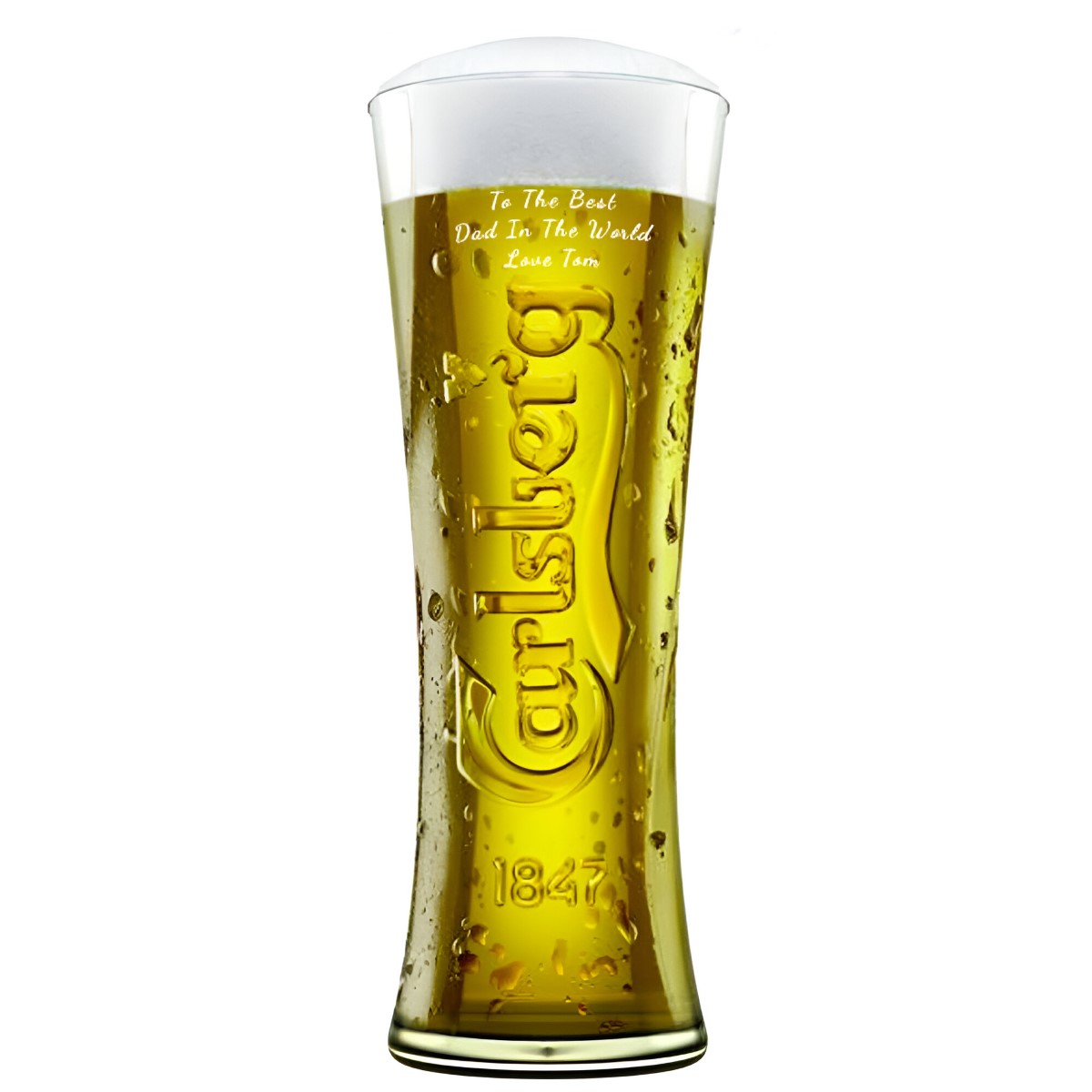 Personalised Branded Carlsberg Pint Glass - Click Image to Close