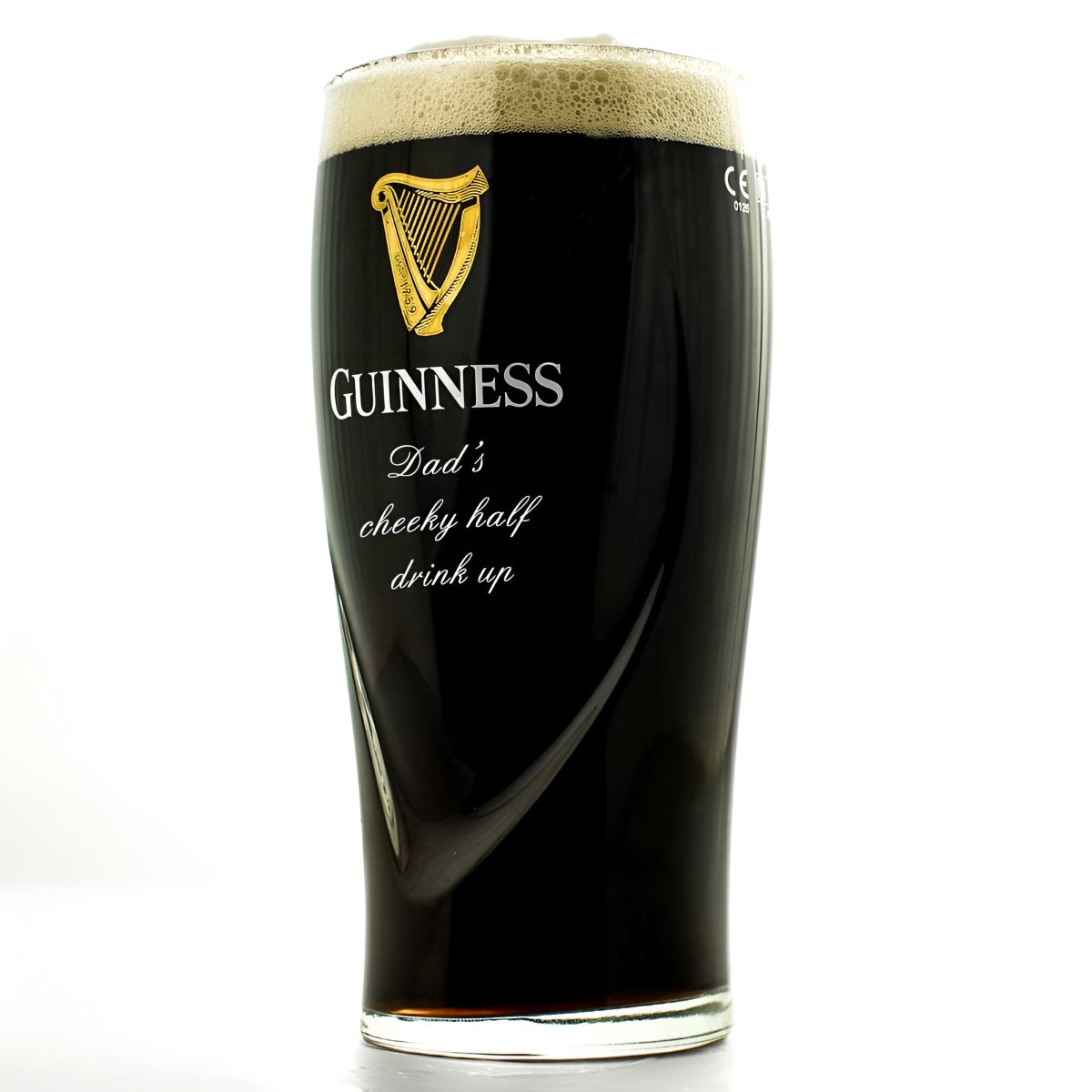 Personalised Guinness Half Pint Glass - Click Image to Close