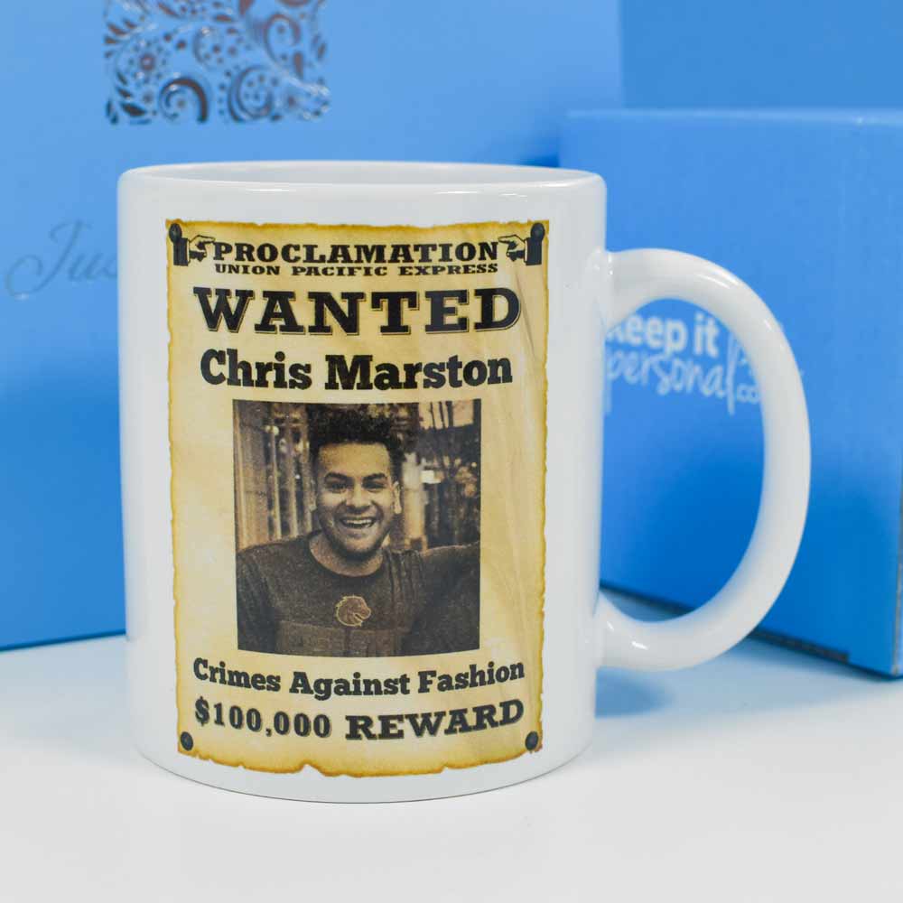Personalised Mug - Wanted Poster - Click Image to Close