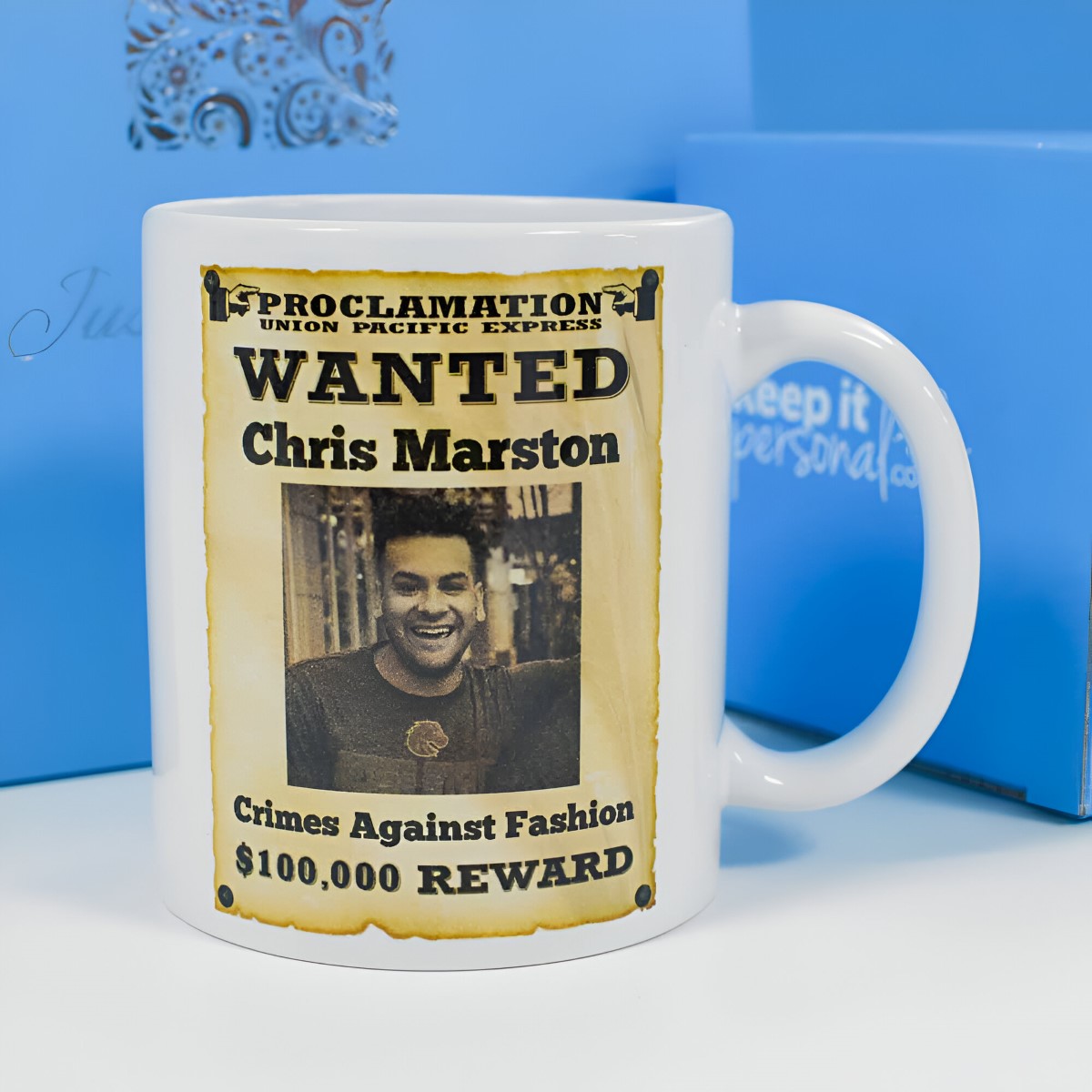 Personalised Mug - Wanted Poster - Click Image to Close