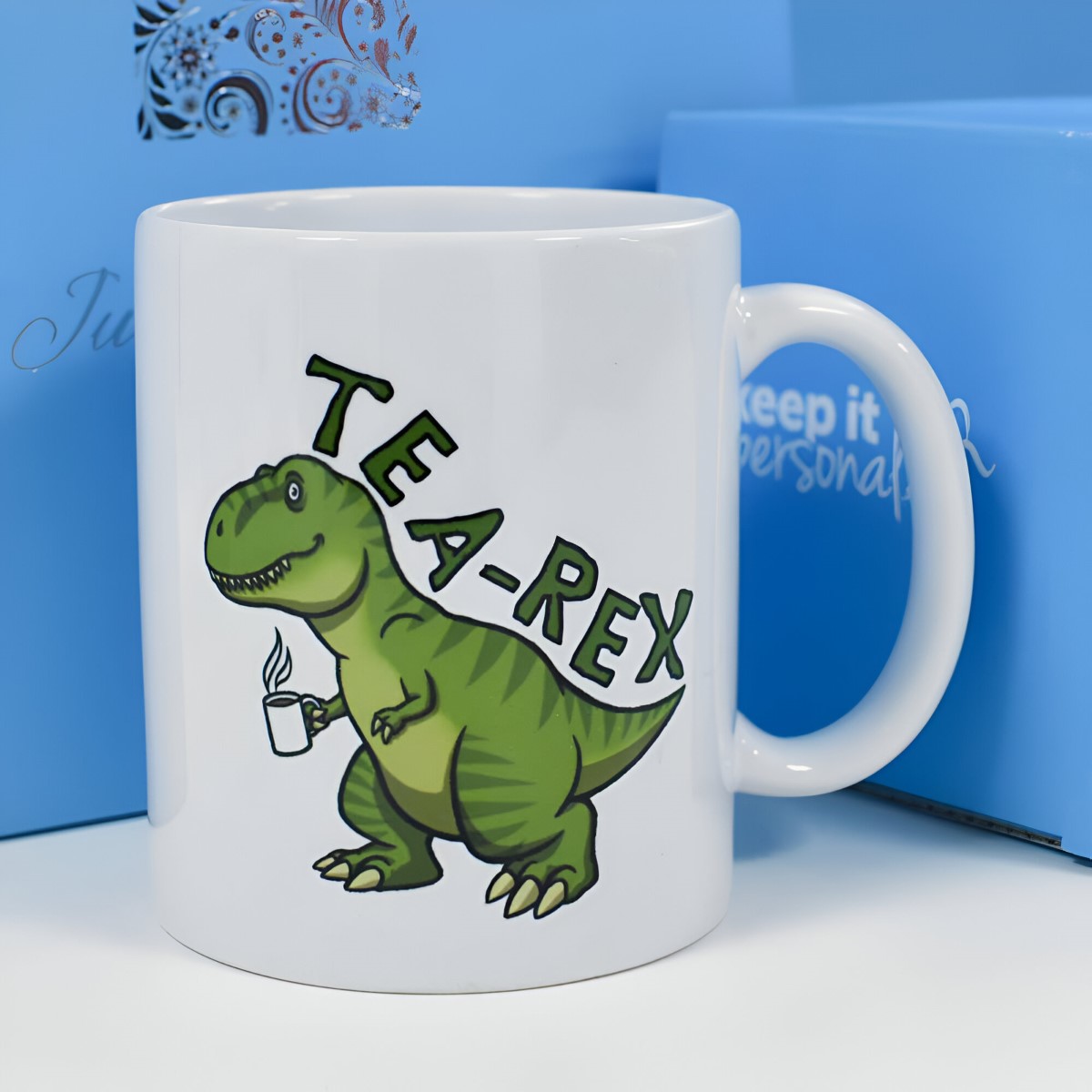 Personalised Mug - Tea Rex - Click Image to Close