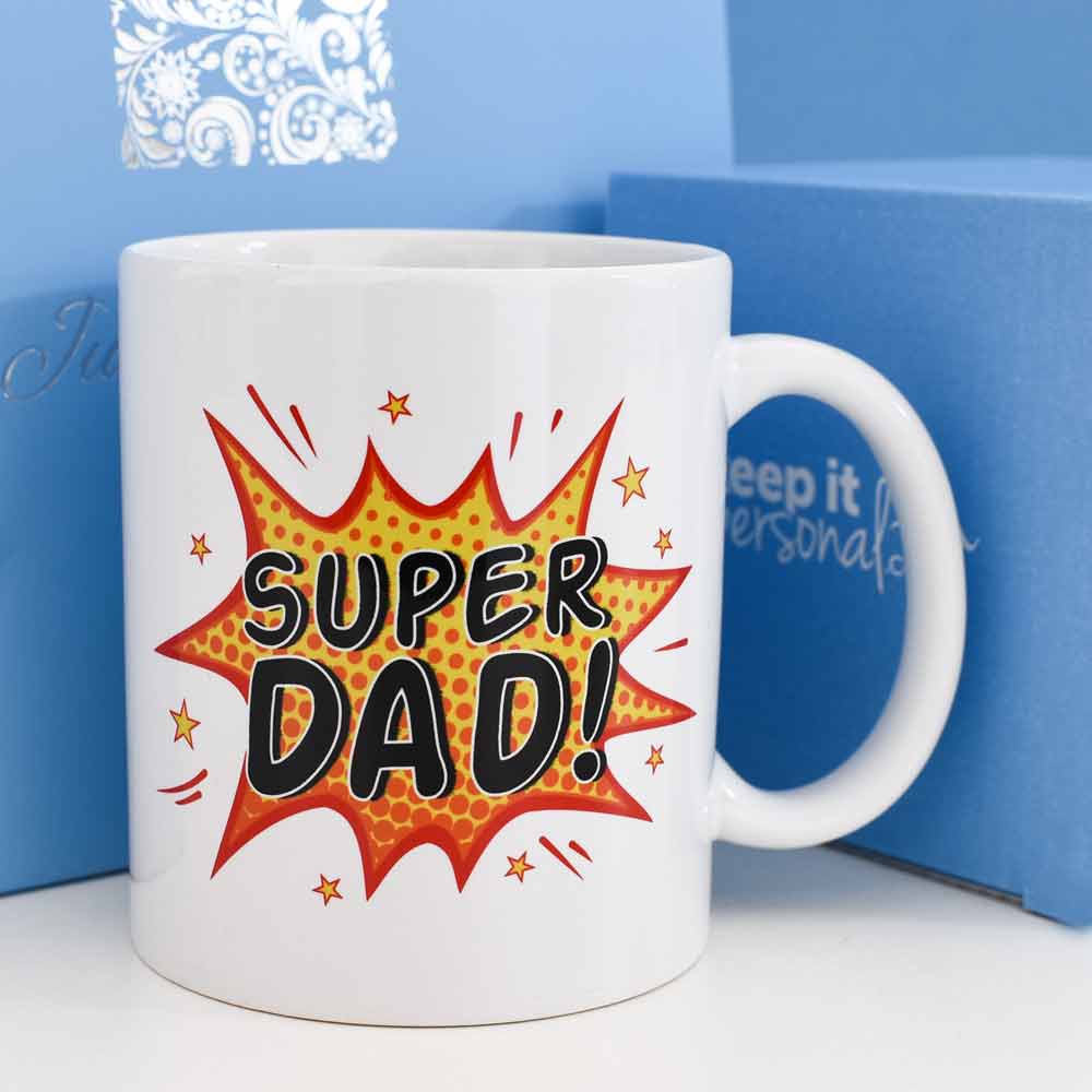 Personalised Mug - Super Dad - Click Image to Close