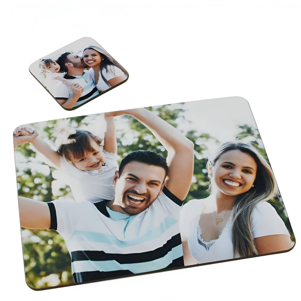 Personalised Coaster and Placemat Photo Set - Click Image to Close