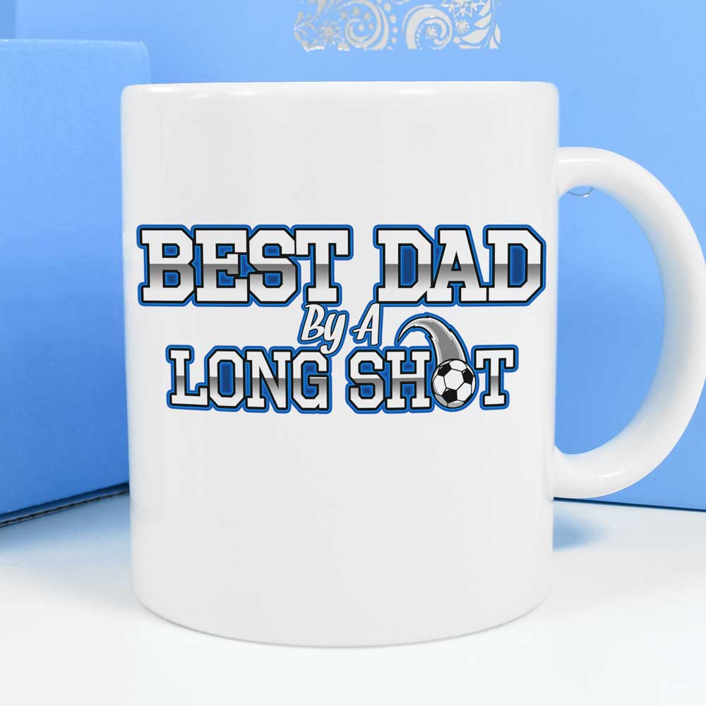 Personalised Mug - Best Dad By A Long Shot - Click Image to Close