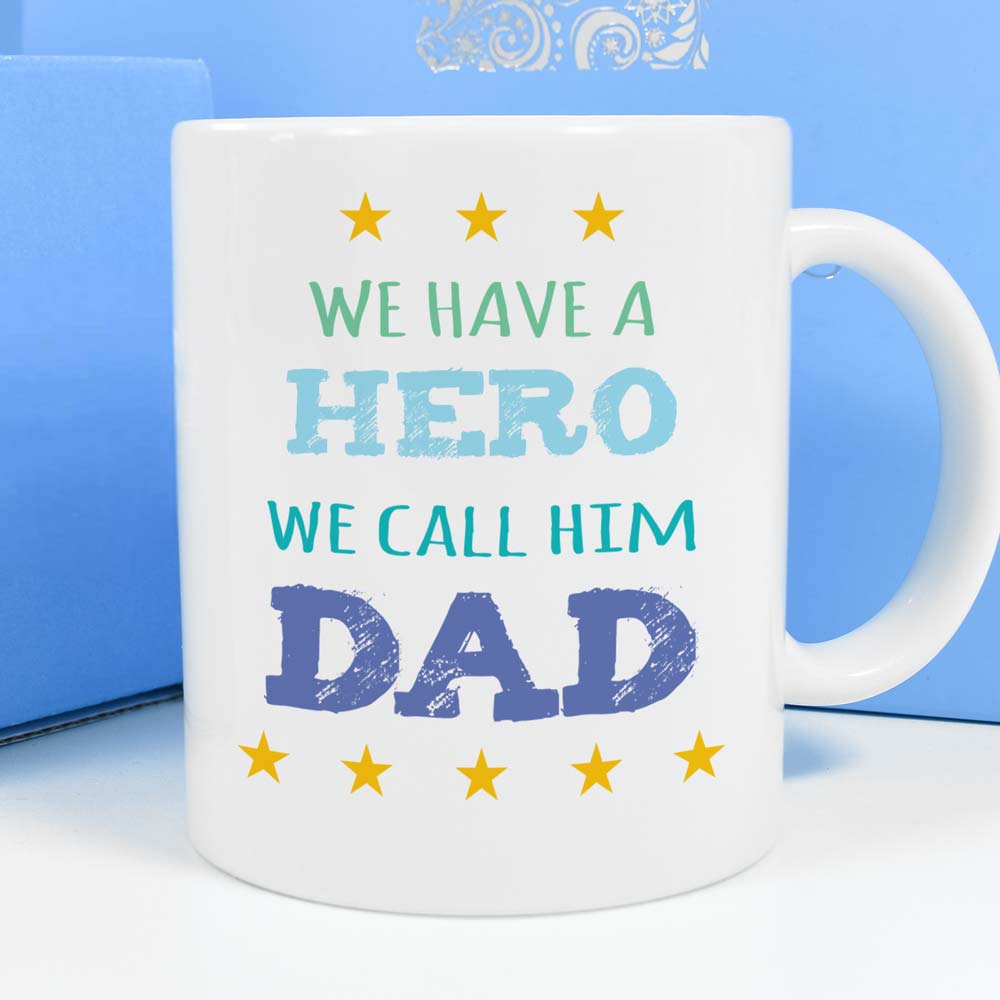 Personalised Mug - Hero We Call Dad - Click Image to Close