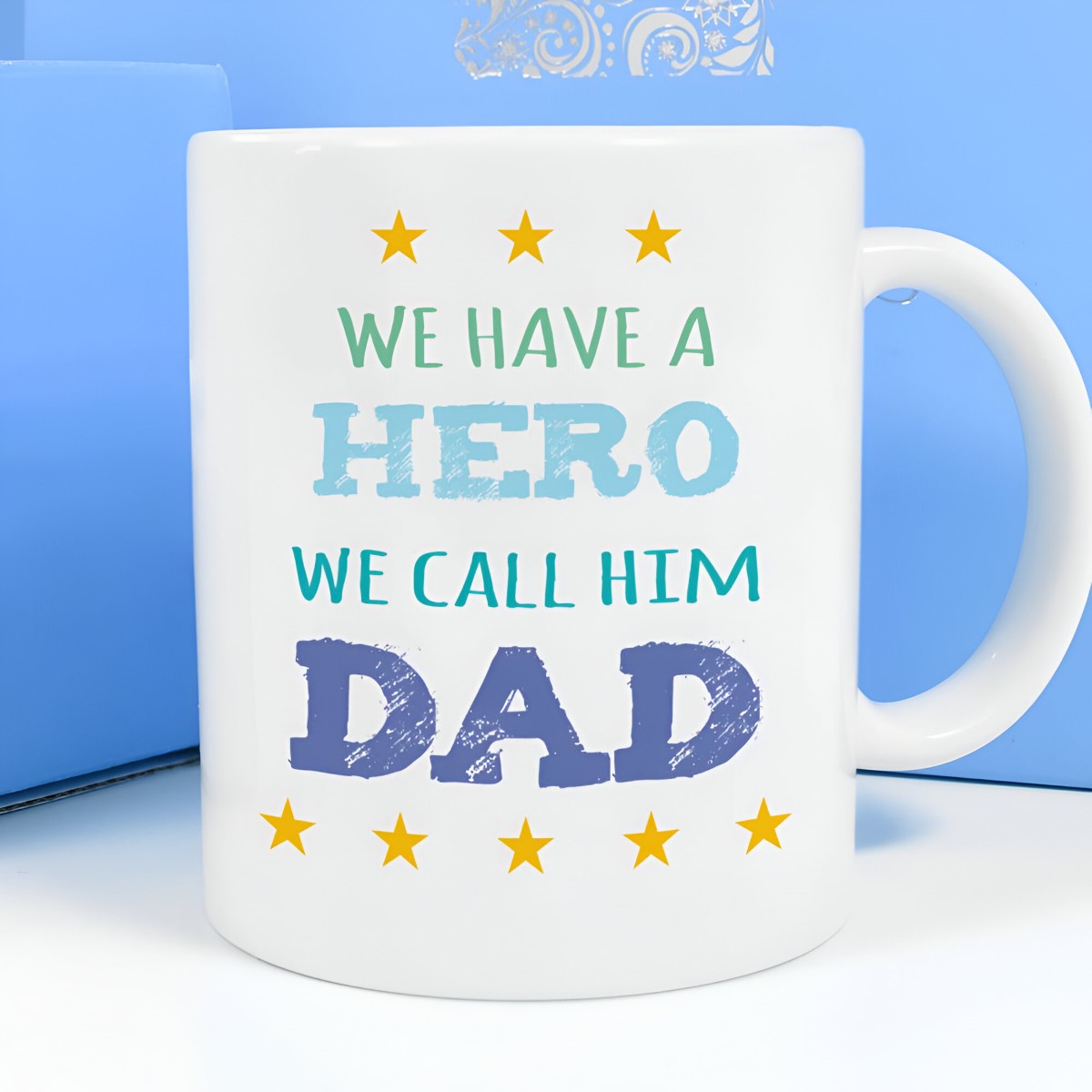 Personalised Mug - Hero We Call Dad - Click Image to Close