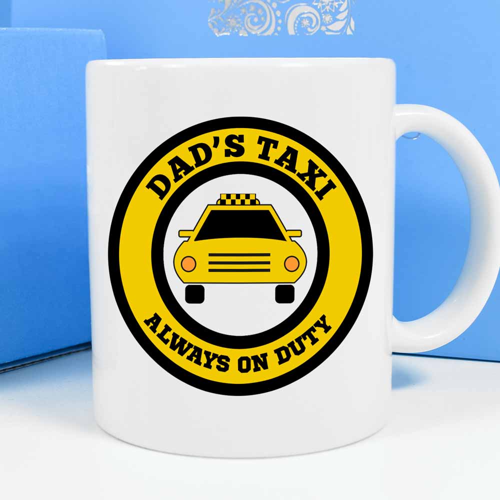 Personalised Mug - Dad's Taxi - Click Image to Close