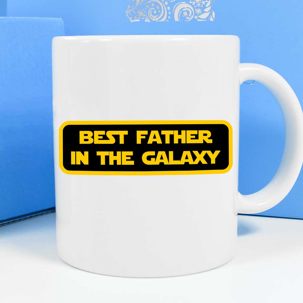 Personalised Mug - Best Father In The Galaxy - Click Image to Close