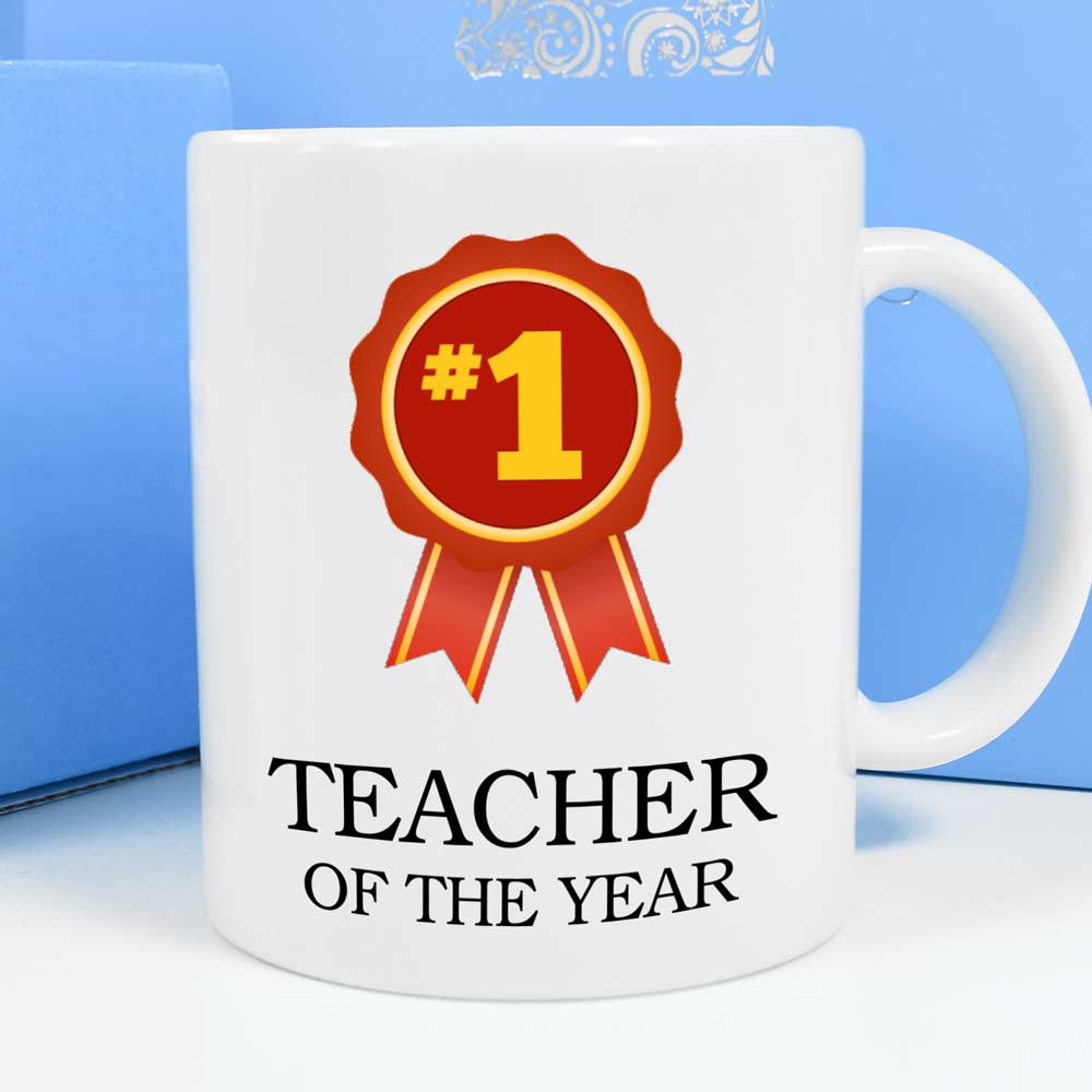 Personalised Mug - Teacher Of The Year - Click Image to Close