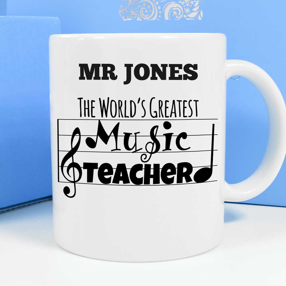 Personalised Mug - World's Greatest Music Teacher - Click Image to Close