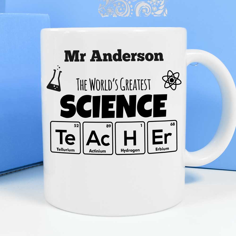 Personalised Mug - World's Greatest Science Teacher - Click Image to Close