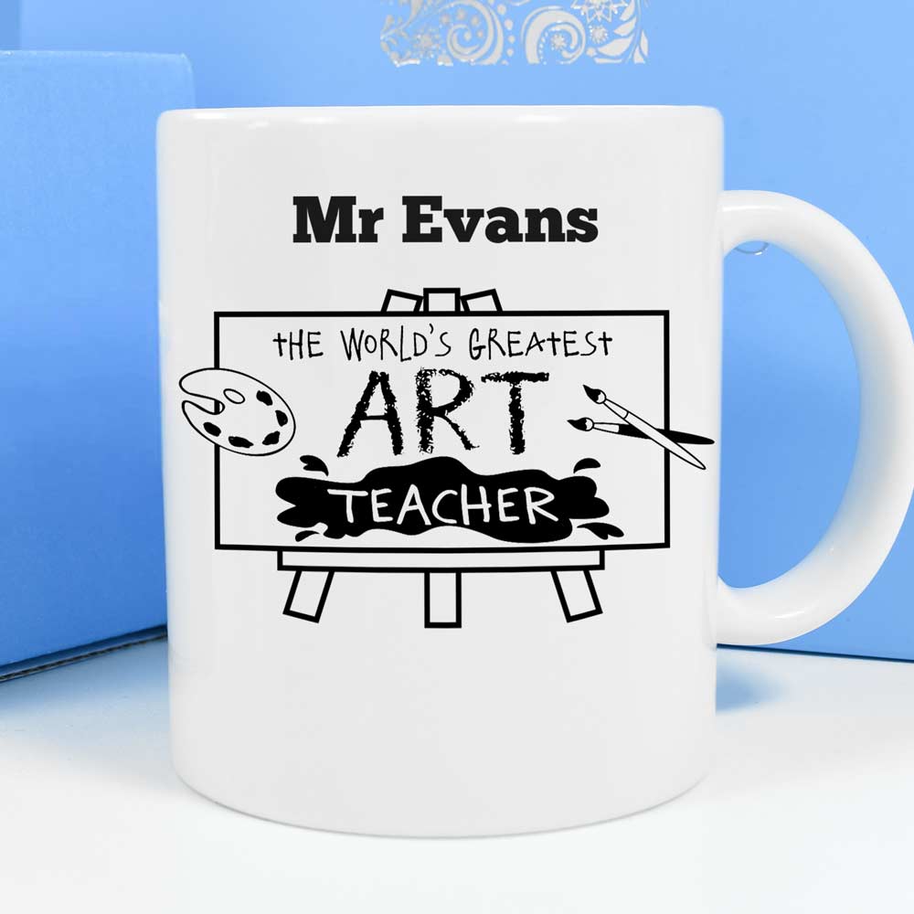 Personalised Mug - World's Greatest Art Teacher - Click Image to Close