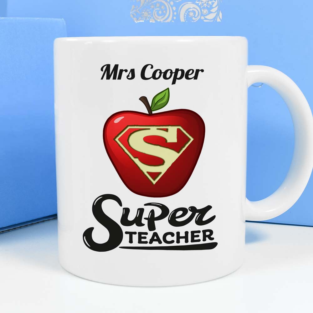 Personalised Mug - Super Teacher - Click Image to Close