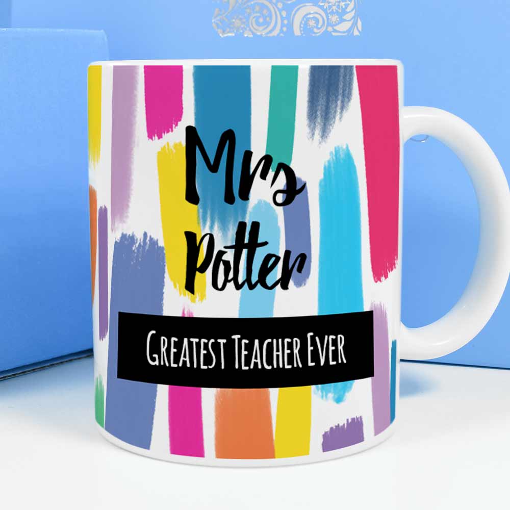 Personalised Mug - Greatest Teacher Ever - Click Image to Close
