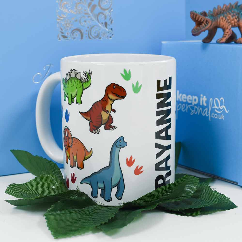 Personalised Mug - Dinosaurs - Click Image to Close