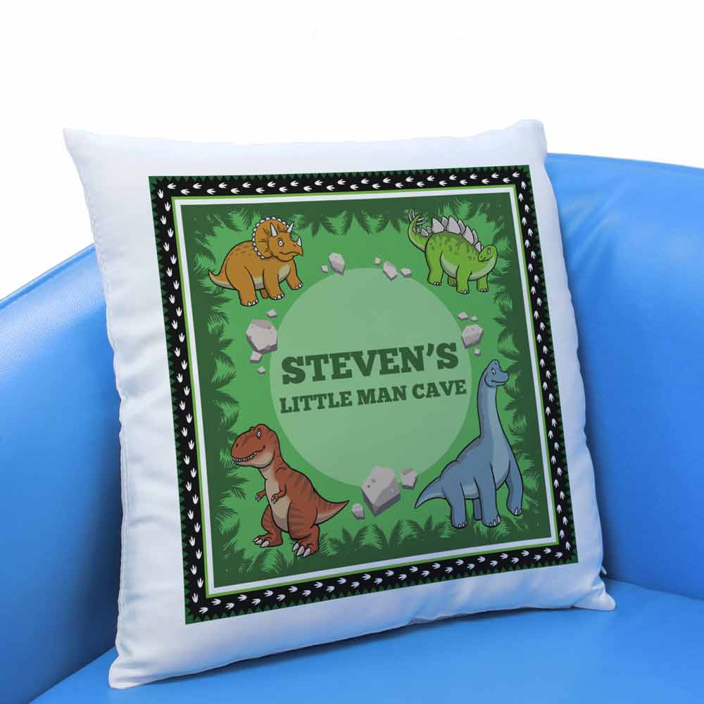 Personalised Cushion - Dinosaurs - Click Image to Close