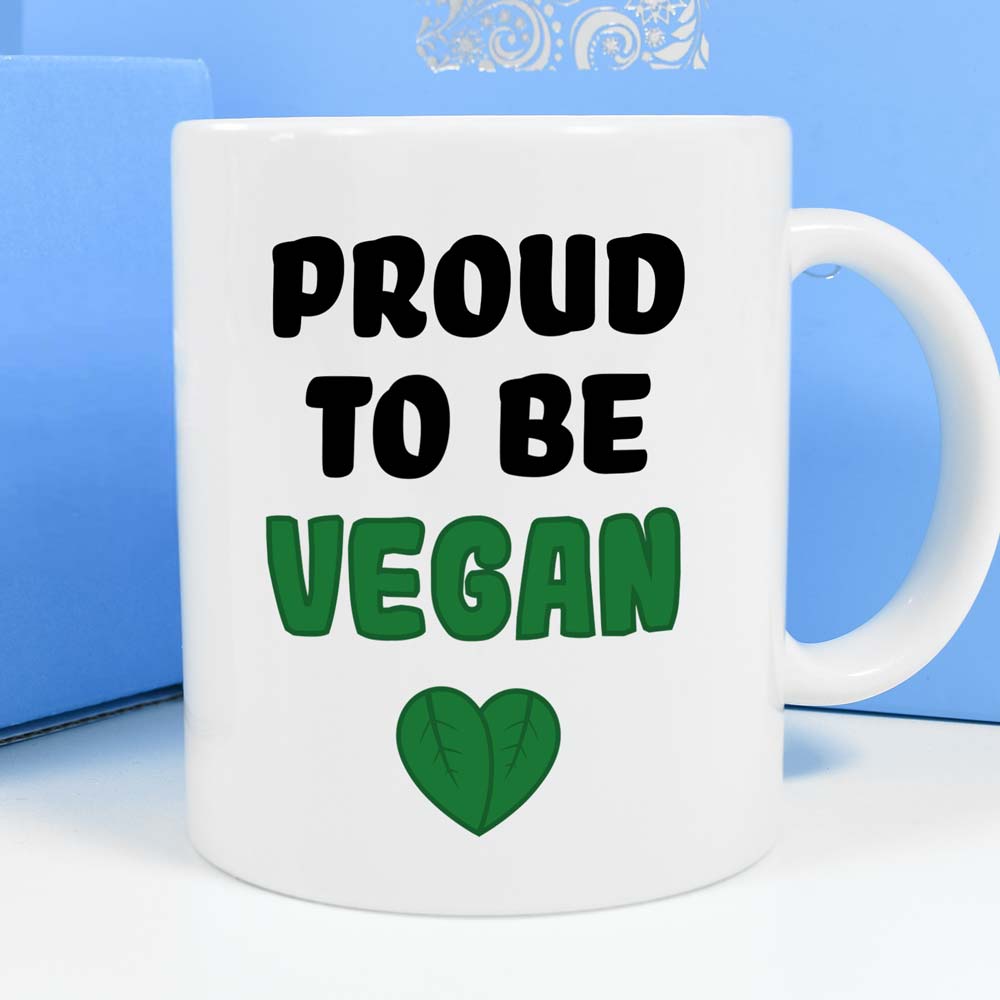 Personalised Mug - Proud To Be Vegan - Click Image to Close