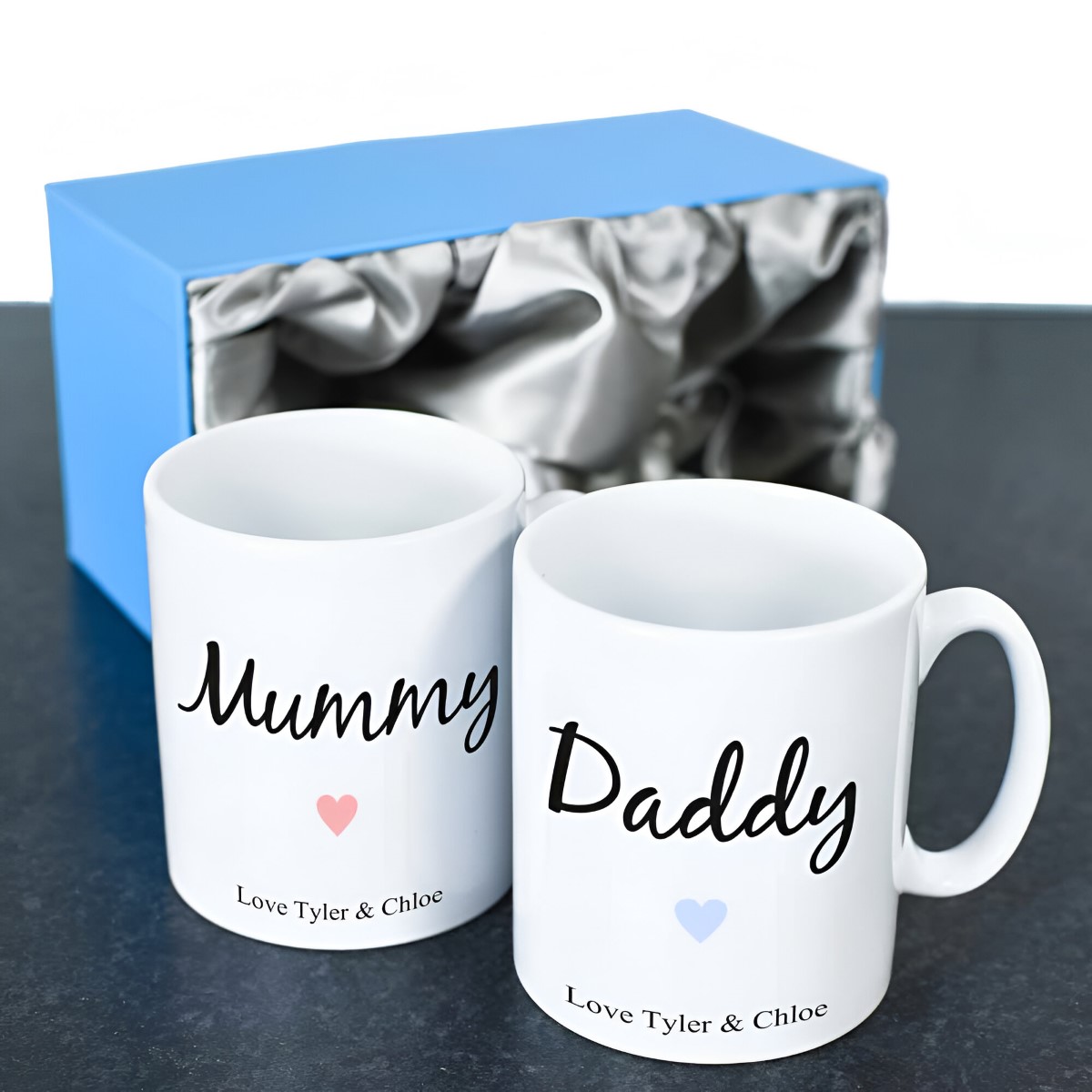 Personalised Mummy & Daddy Mug Set - Click Image to Close