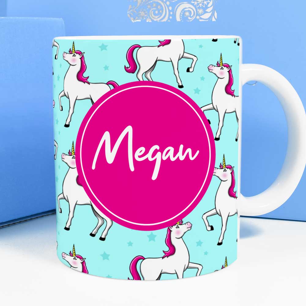 Personalised Mug - Unicorns Any Name - Click Image to Close