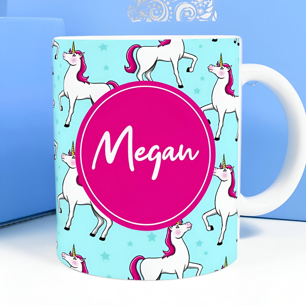 Personalised Mug - Unicorns Any Name - Click Image to Close