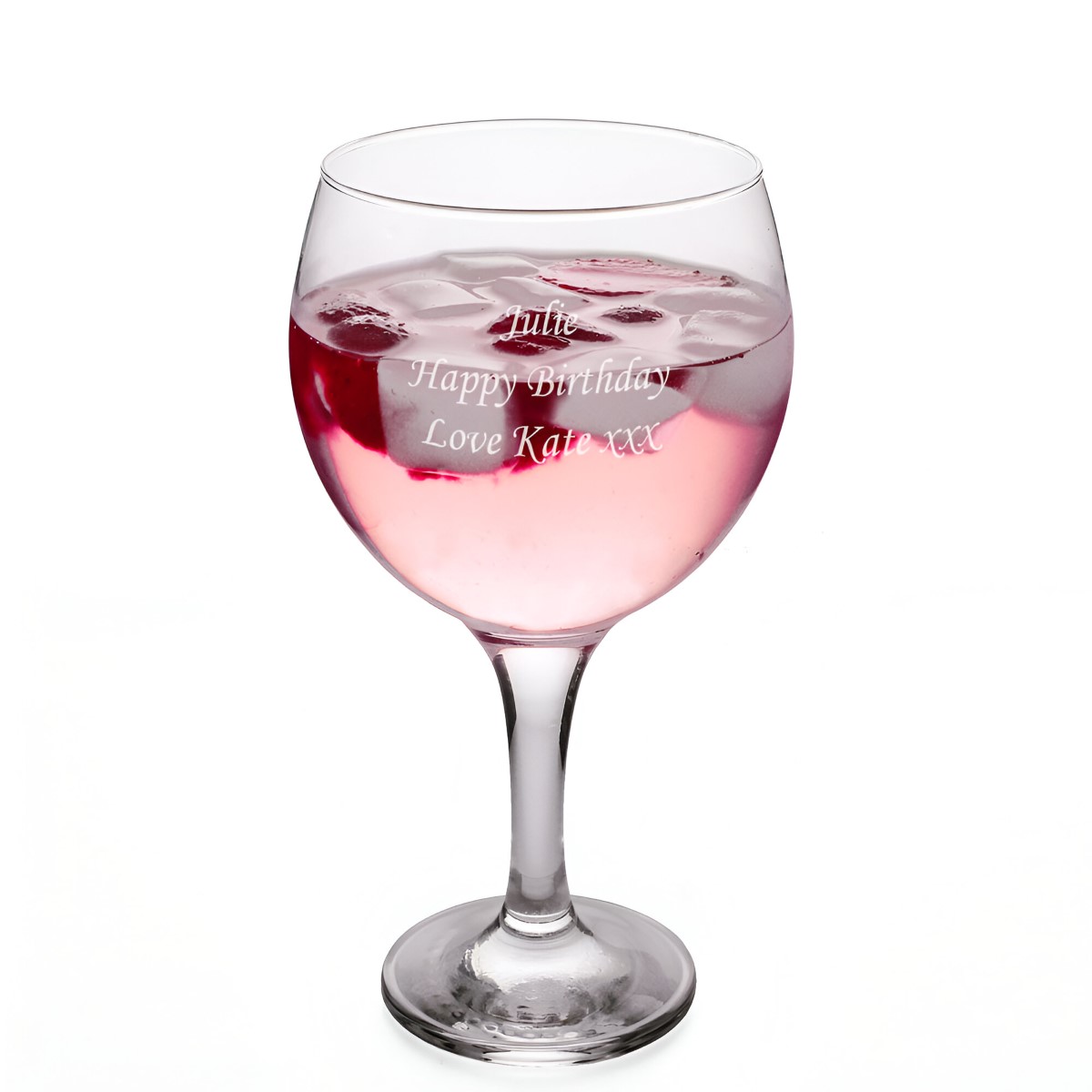 Personalised Gin Glass Any Message