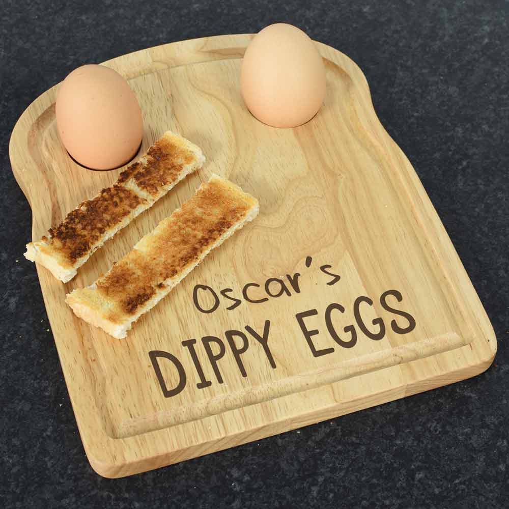 Personalised Breakfast Board - Dippy Eggs - Click Image to Close