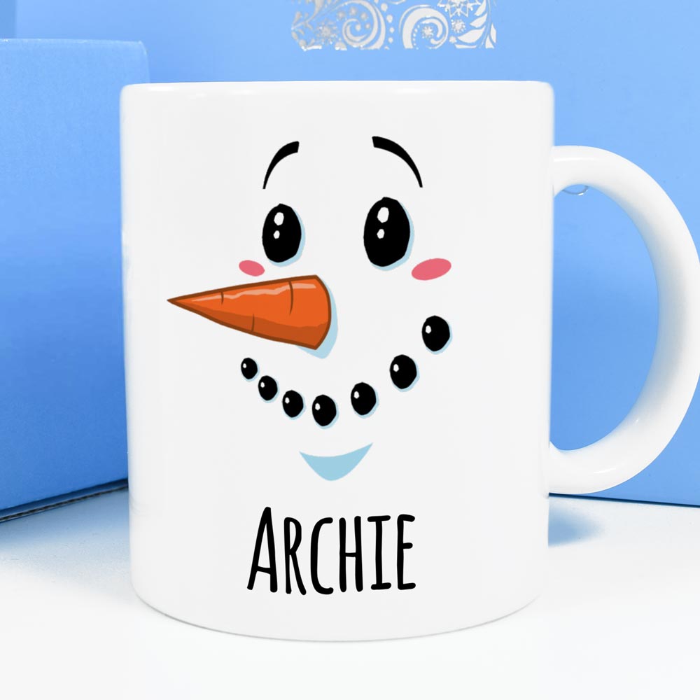 Personalised Mug - Snowman - Click Image to Close