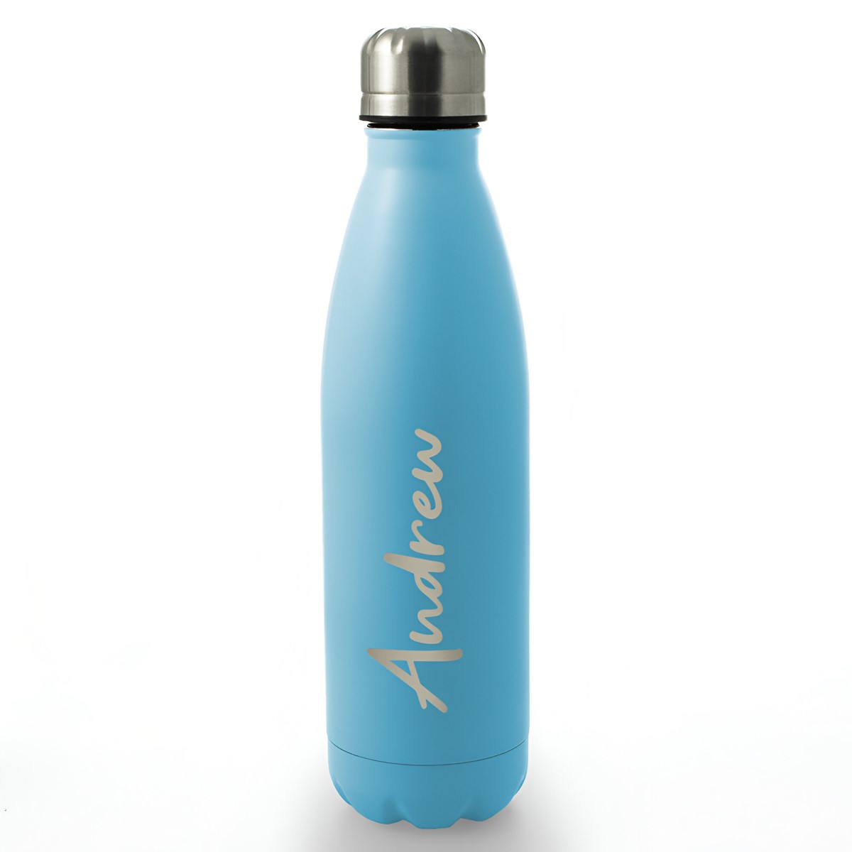 Personalised Engraved Water Bottle 500ml - Blue Any Name - Click Image to Close