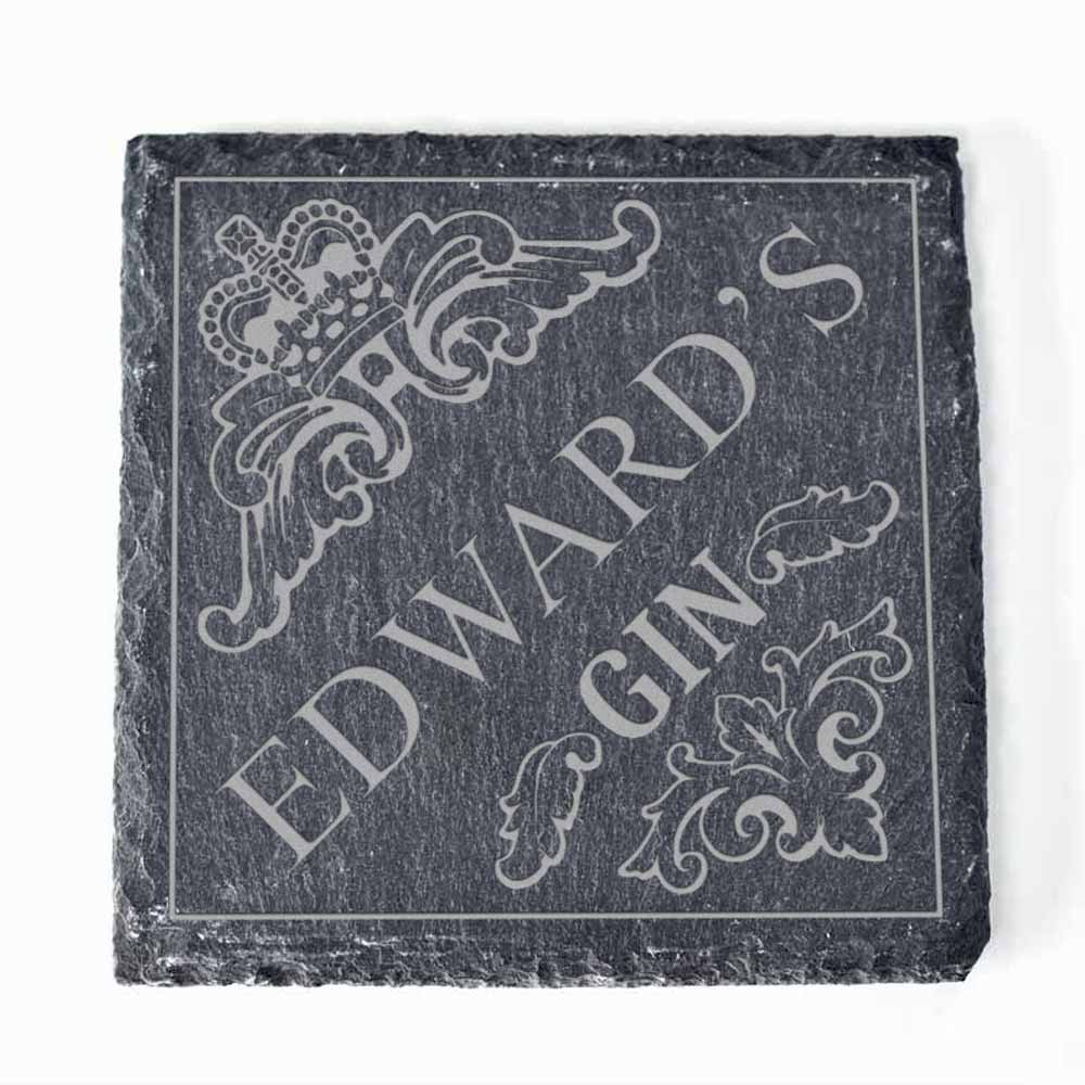 Personalised Luxury Gin Slate Coaster - Click Image to Close