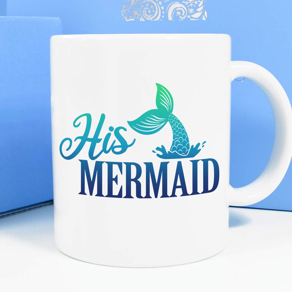 Personalised Mug - His Mermaid - Click Image to Close