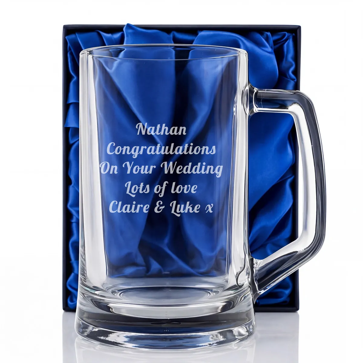 Personalised Pint Tankard With Satin Gift Box - Click Image to Close