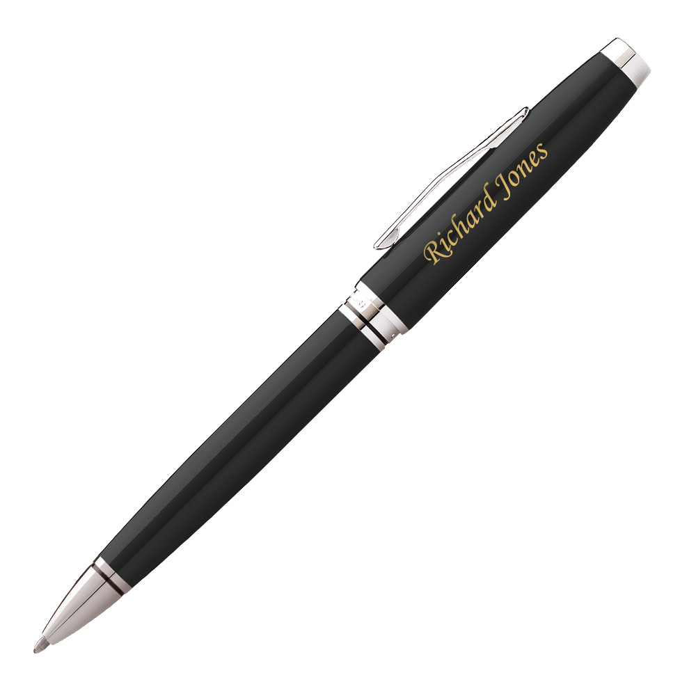 Personalised Cross Coventry Black Ballpoint Pen - Click Image to Close