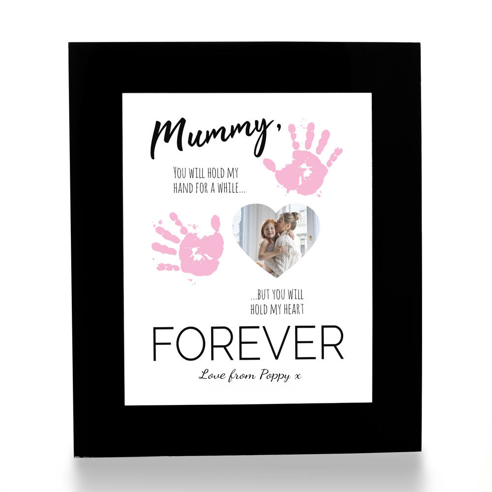 Personalised Print - Hold My Heart Forever Pink - Click Image to Close