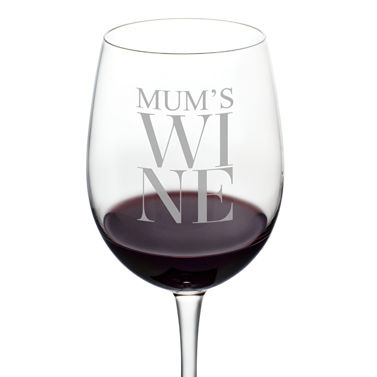 Personalised Wine Glass - Mum's Wine - Click Image to Close