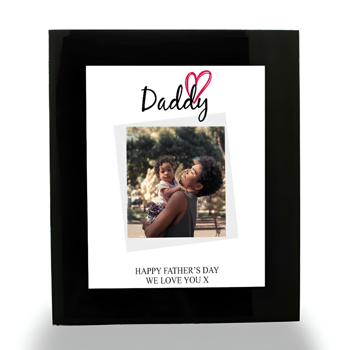 Personalised Photo Upload Framed Print - Daddy - Click Image to Close