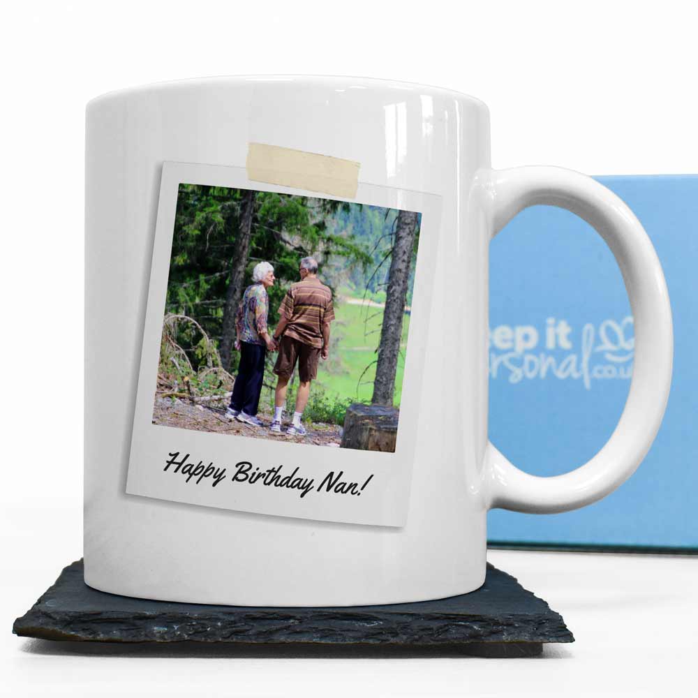 Personalised Mug - Grandparents Polaroid Photo - Click Image to Close