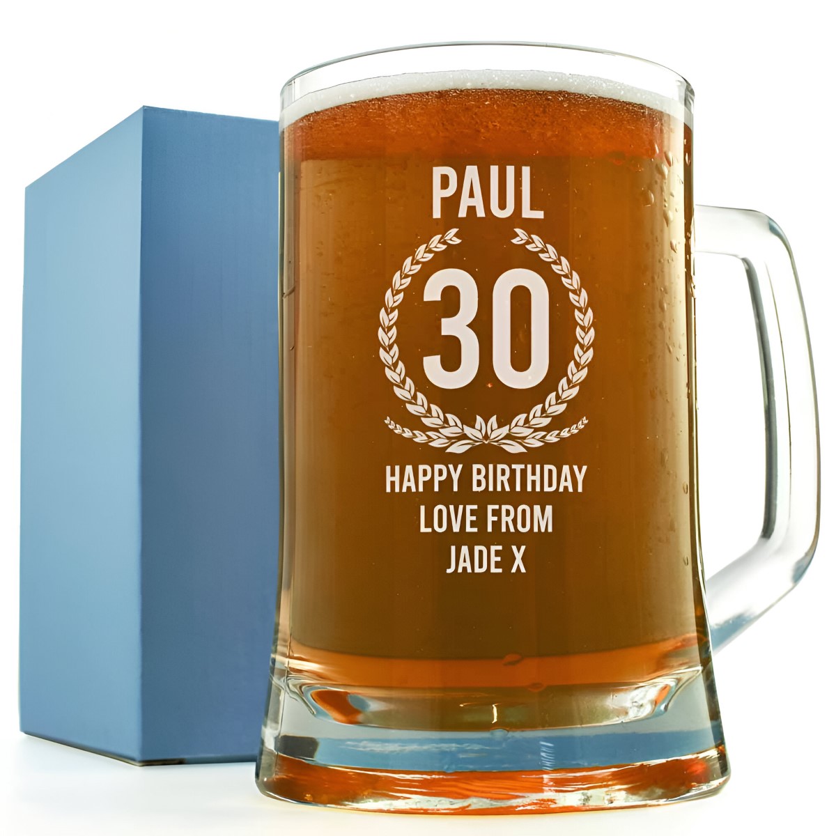 Personalised Tankard - 30th Birthday - Click Image to Close