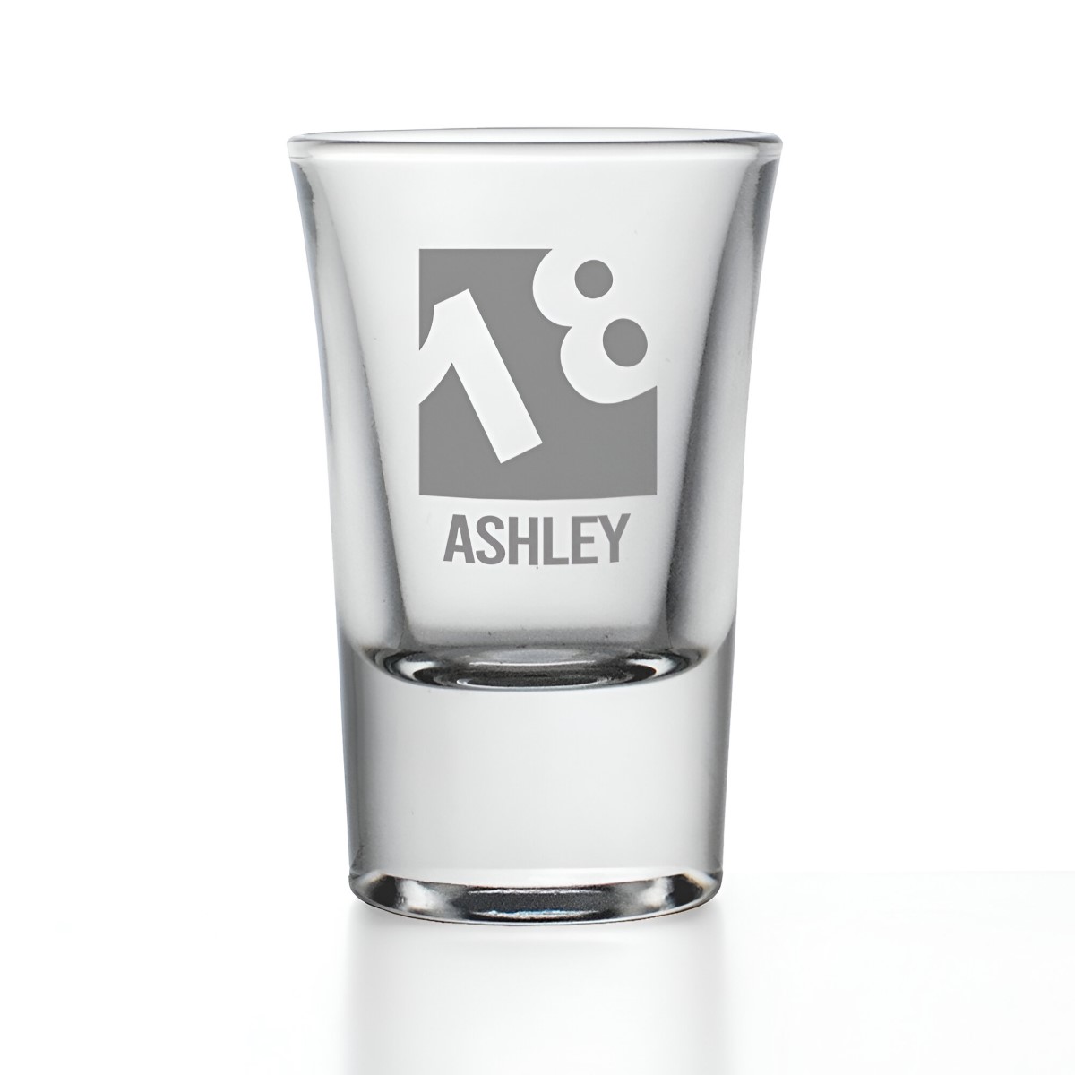 Personalised Shot Glass - 18th Birthday - Click Image to Close