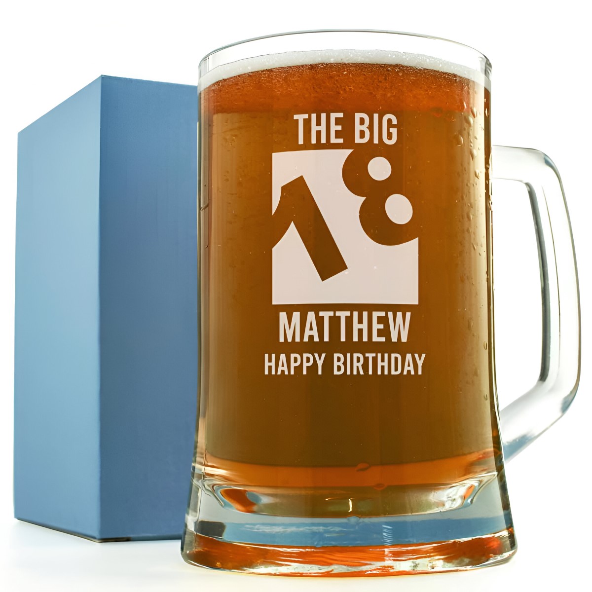 Personalised Tankard - Big 18 - Click Image to Close