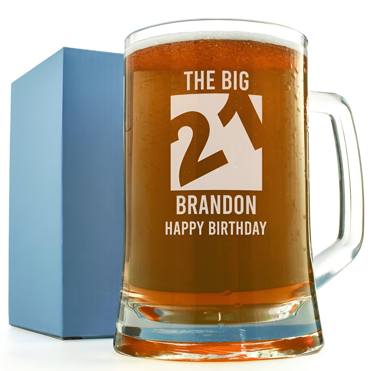 Personalised Tankard - Big 21 - Click Image to Close