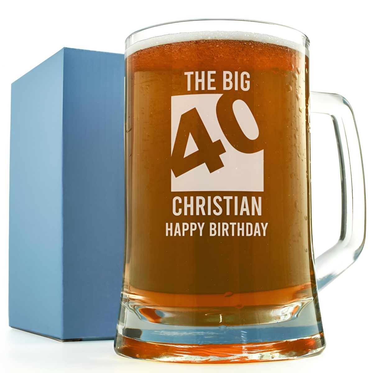 Personalised Tankard - Big 40 - Click Image to Close