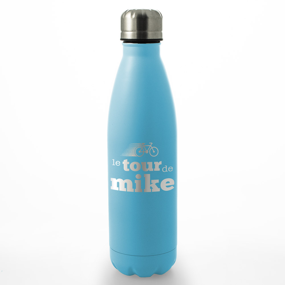 Personalised Le Tour De Water Bottle 500ml - Any Colour Any Name - Click Image to Close