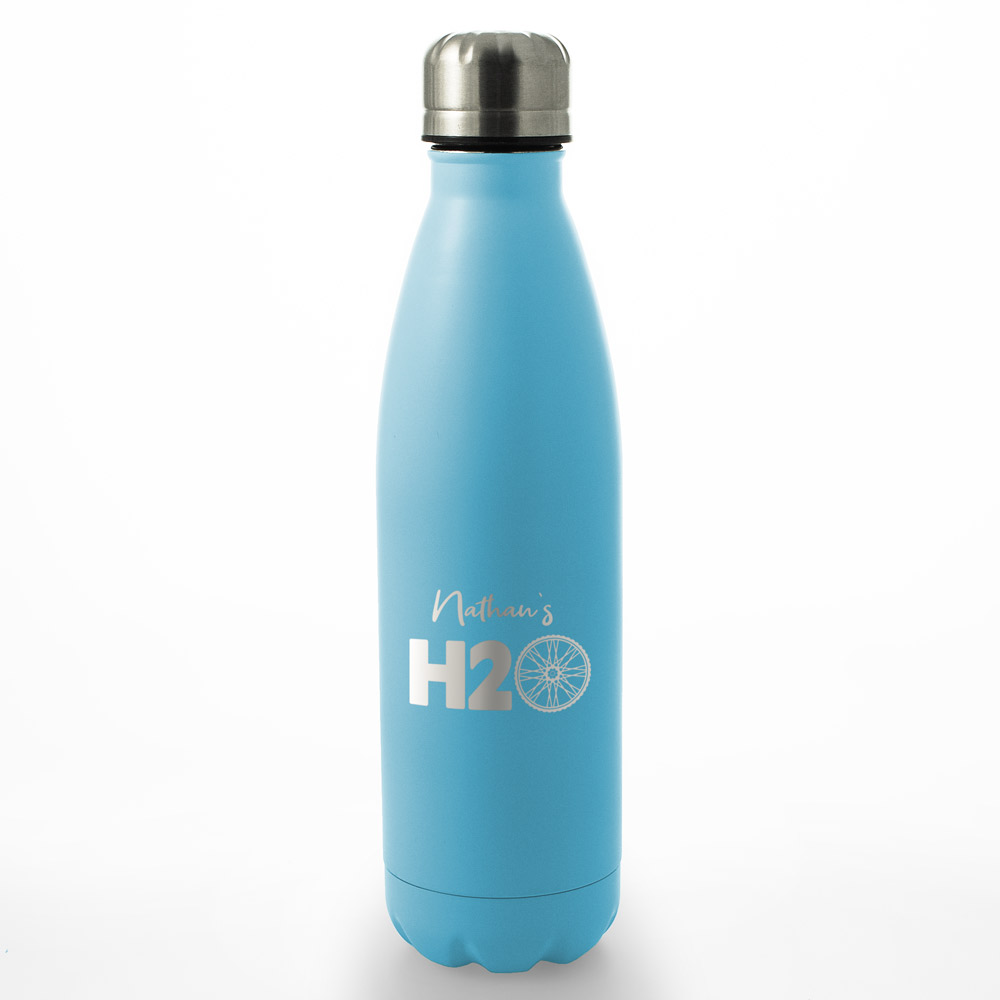Personalised H20 Water Bottle 500ml - Any Colour Any Name - Click Image to Close
