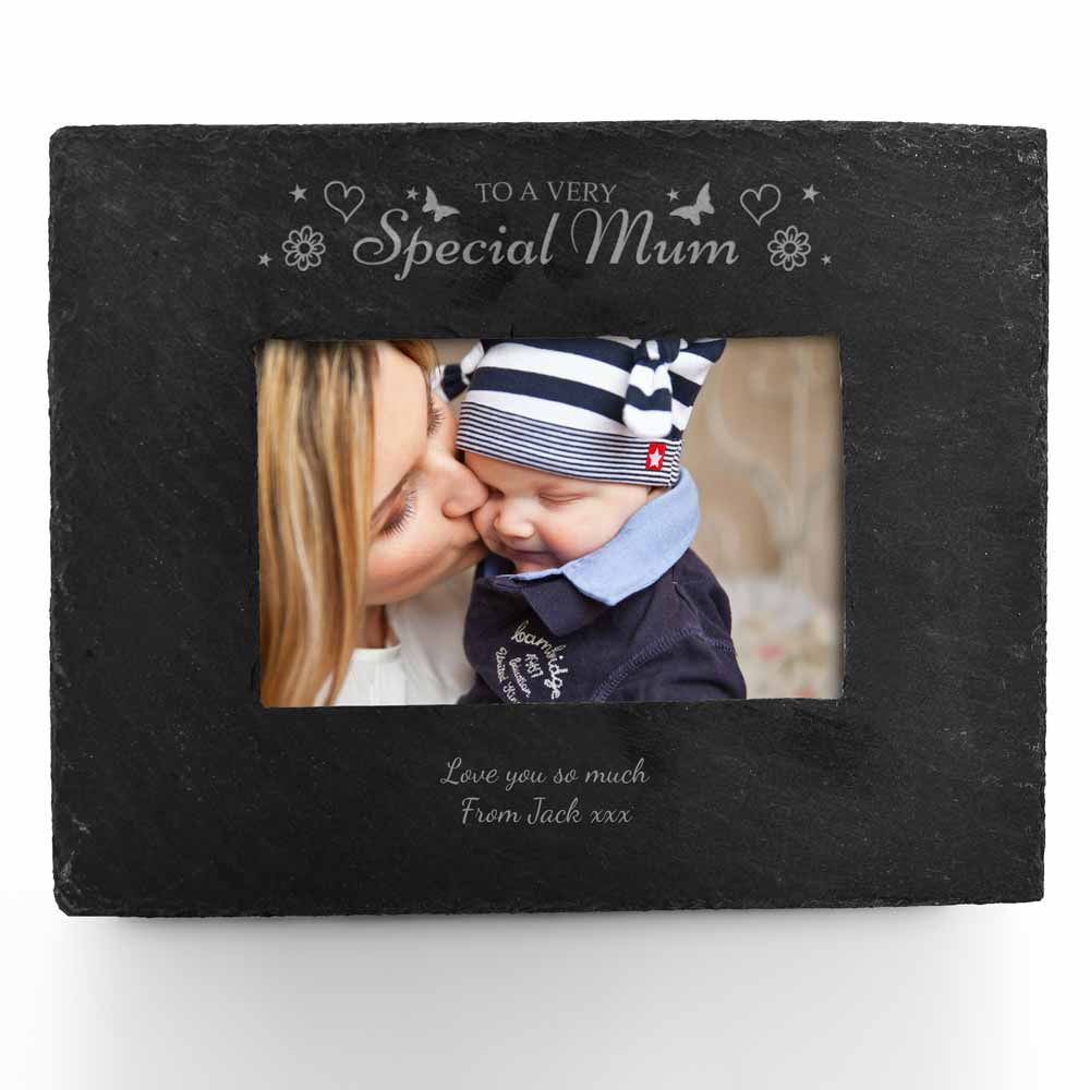 Personalised Slate Frame - To A Very Special Mum - Click Image to Close