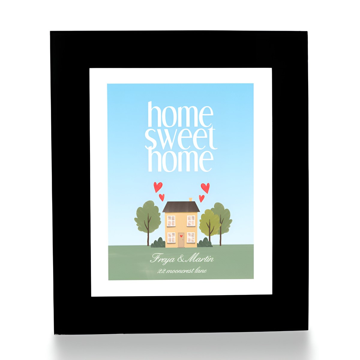 Personalised Print - Home Sweet Home - Click Image to Close