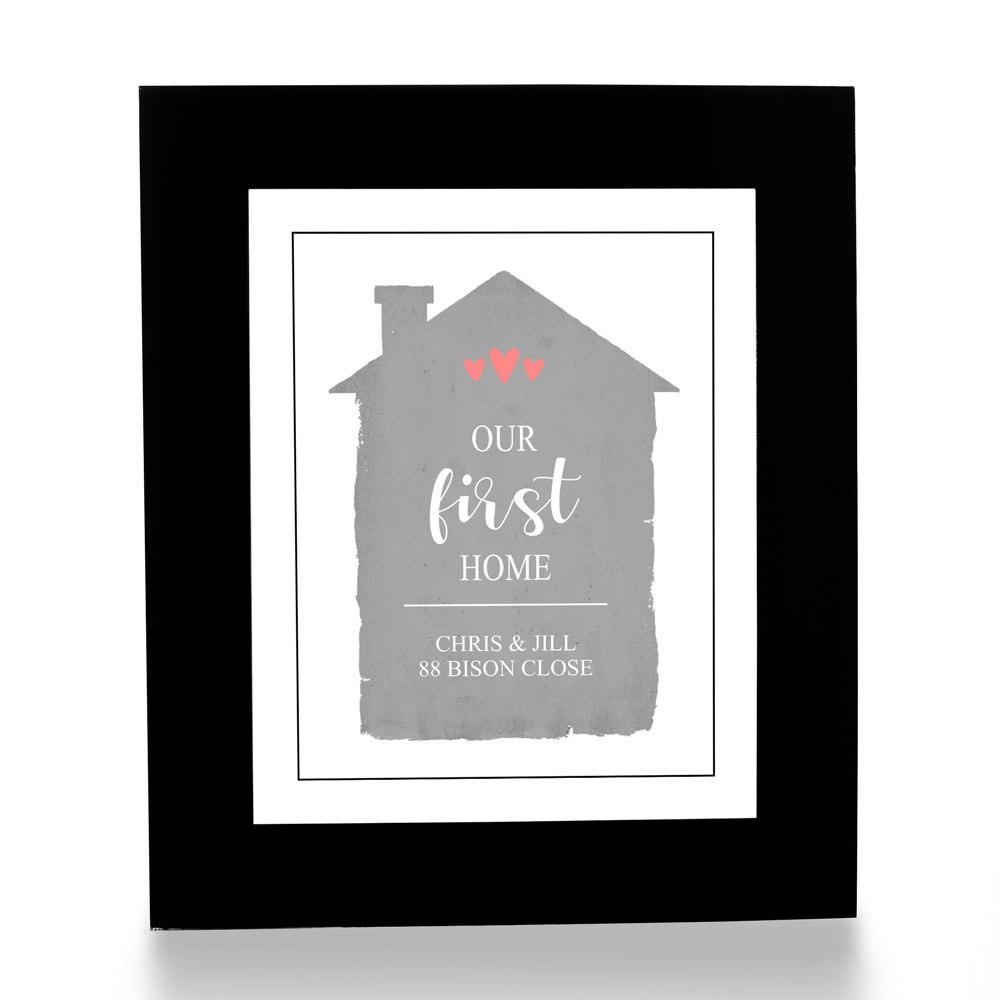 Personalised Print - Our First Home - Click Image to Close