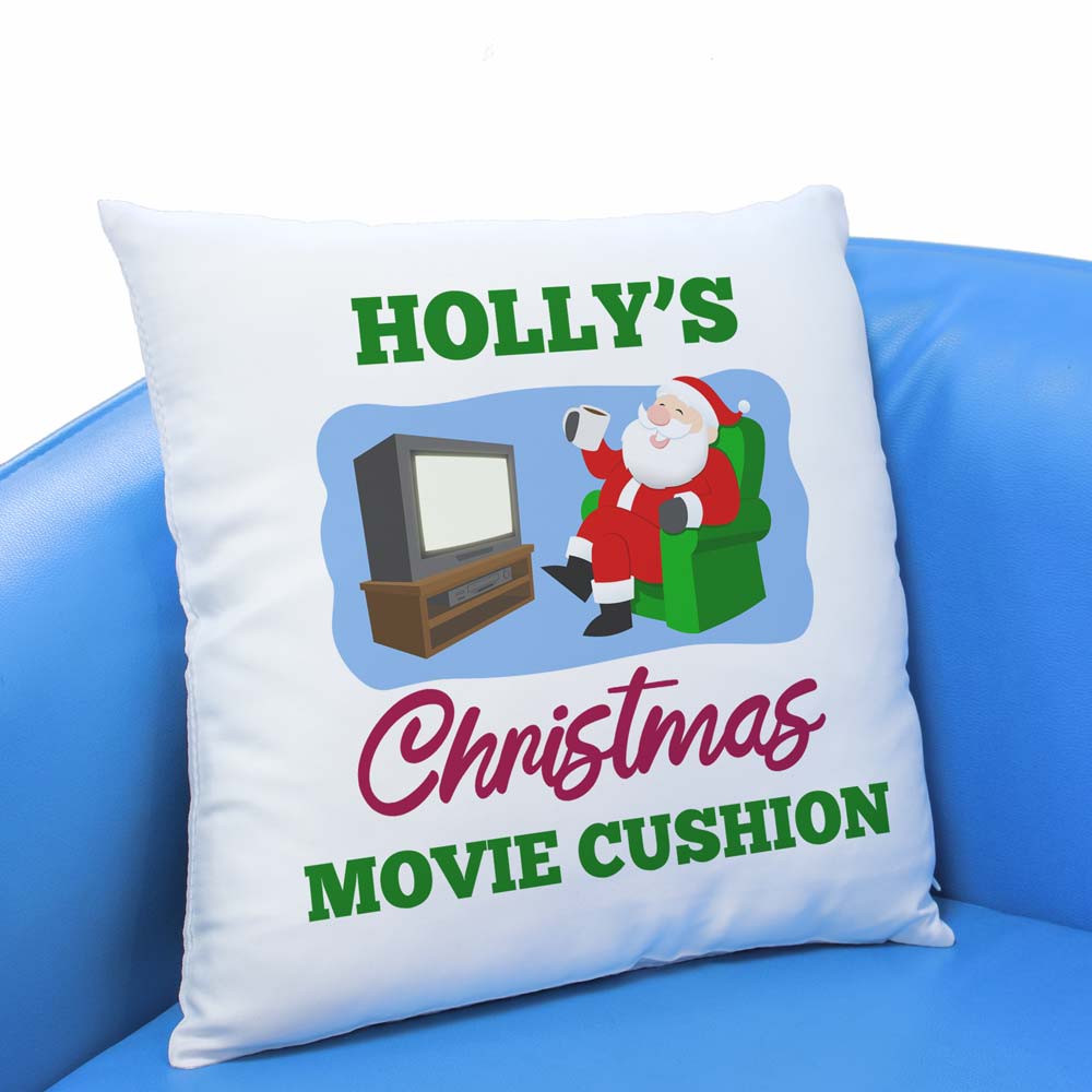 Personalised Christmas Movie Cushion - Click Image to Close