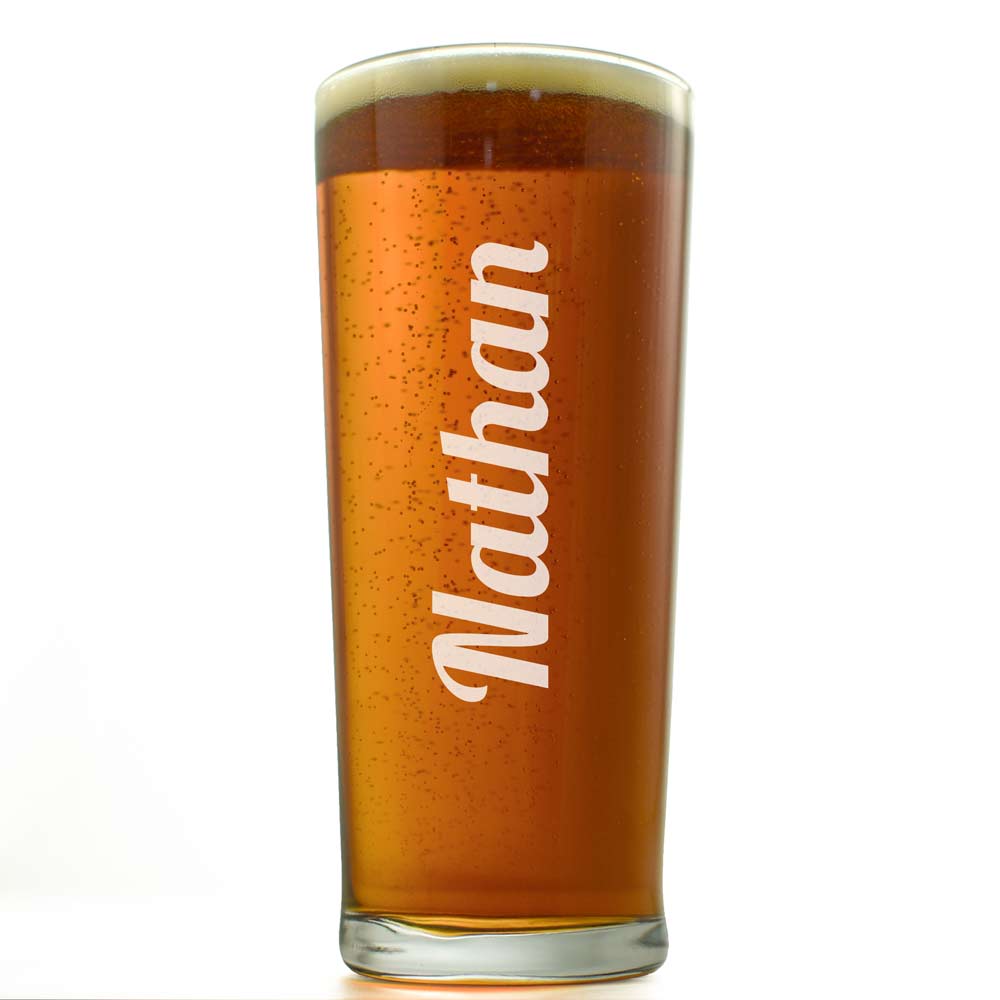 Personalised Any Name Straight Pint Glass - Click Image to Close